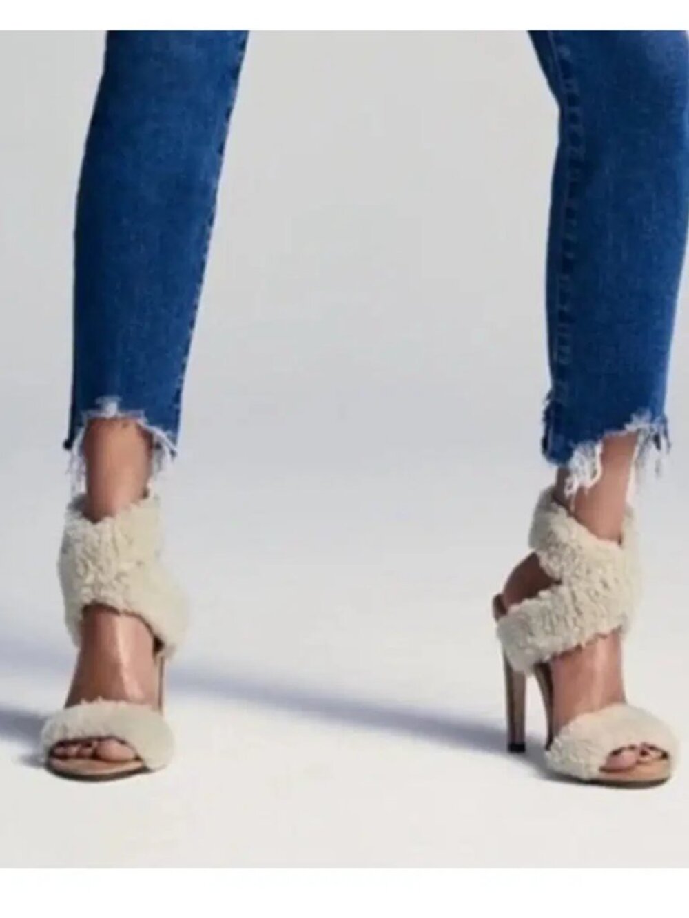Good American Sherpa Heel Sandals